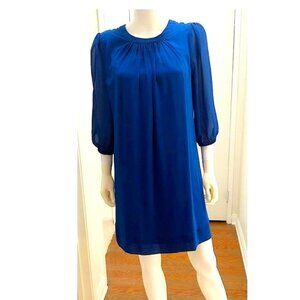EVA MENDES- WOMENS 3/4 SLEEVE CREW NECK BACK ZIPPER CLOSURE FULLY LINE SIZE S